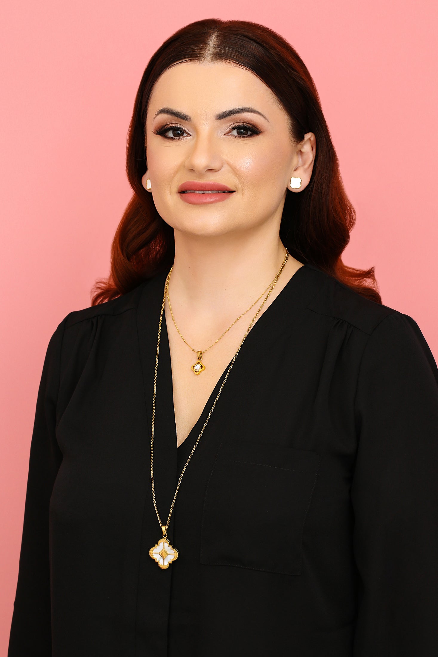 Stone Station Locket Stones - White Mother of Pearl