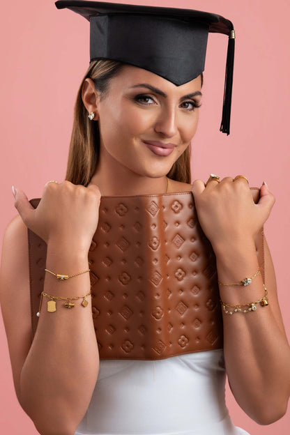 Diploma Scroll Beaded Bracelet