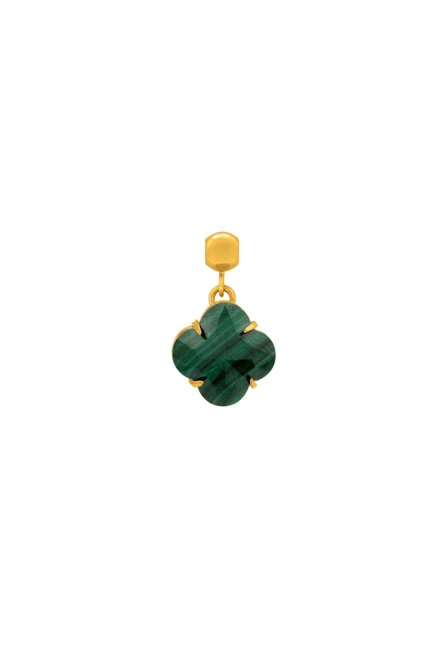 &quot;Courage&quot; Malachite Stone Toggle Charm Pendant
