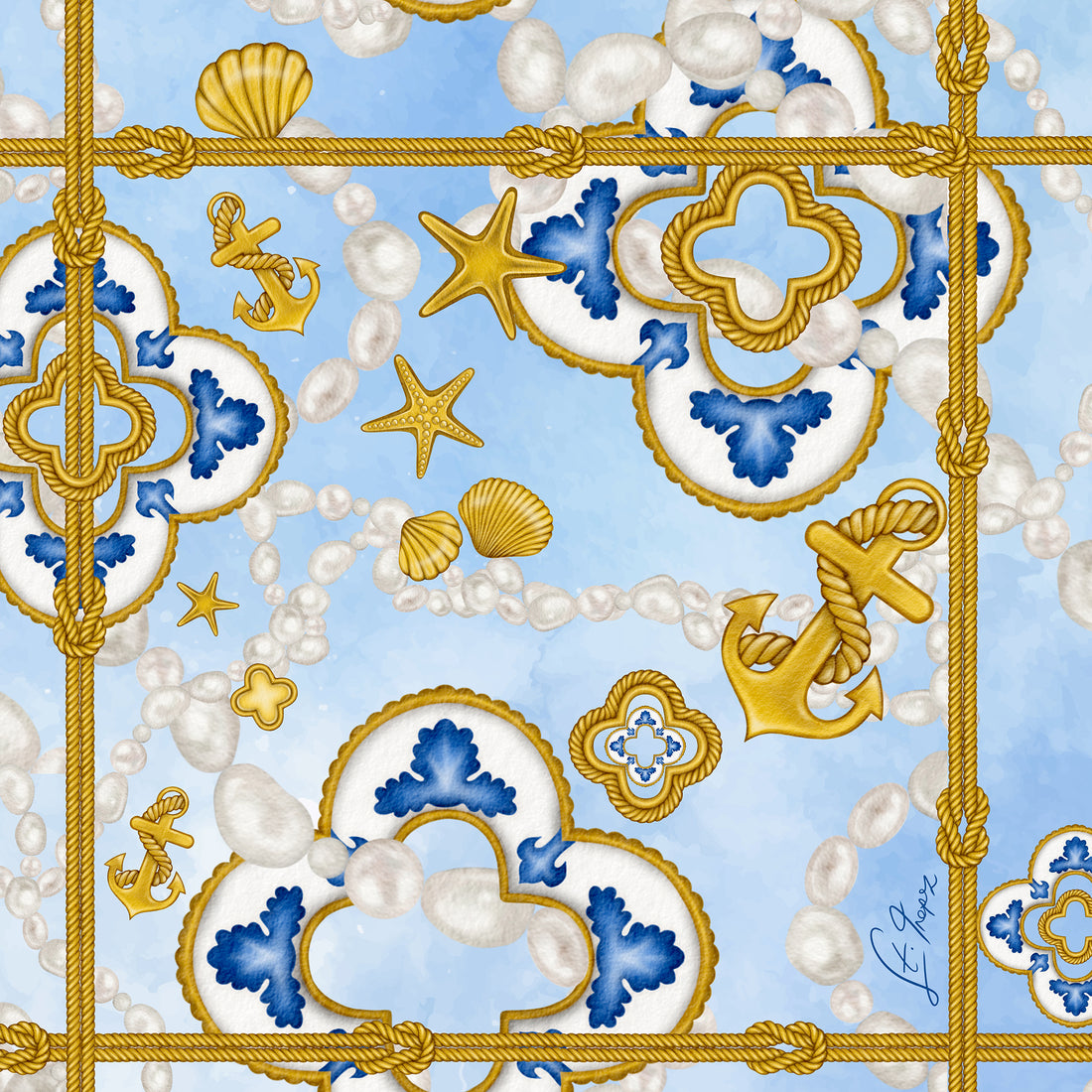 Carisma à St. Tropez Silk Scarf