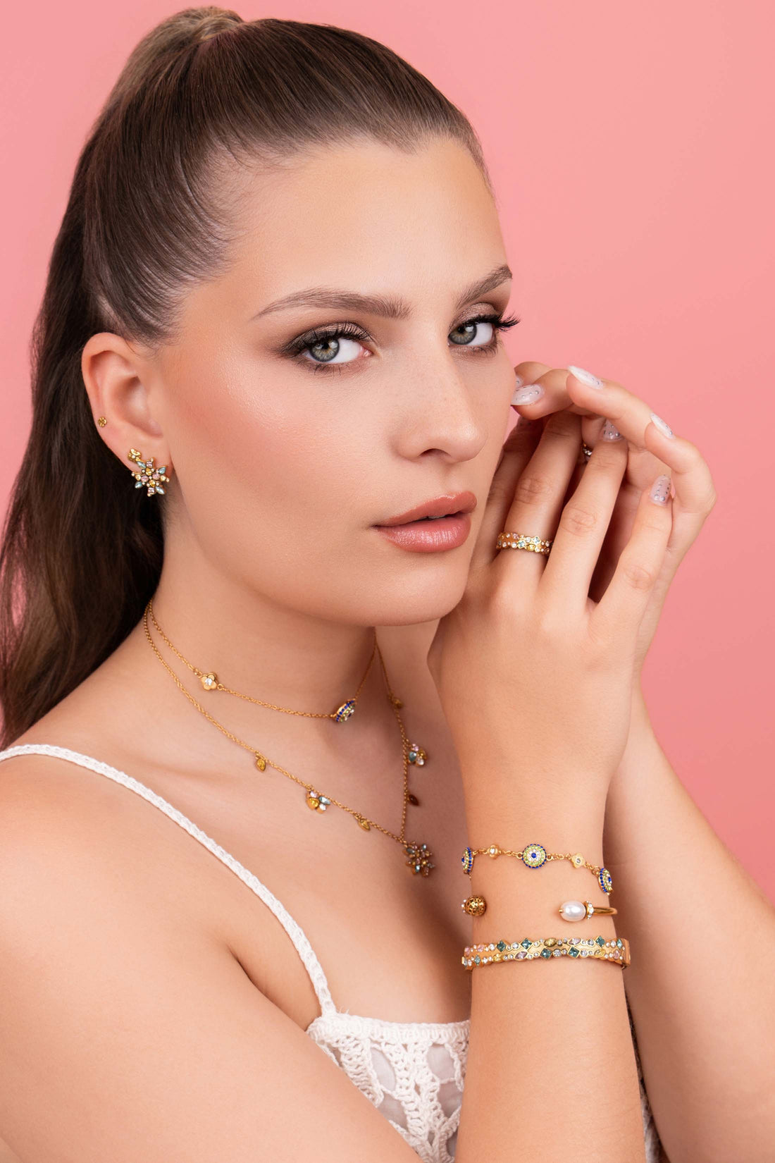 Maltese Cross Regalia Petite Stud Earring Set