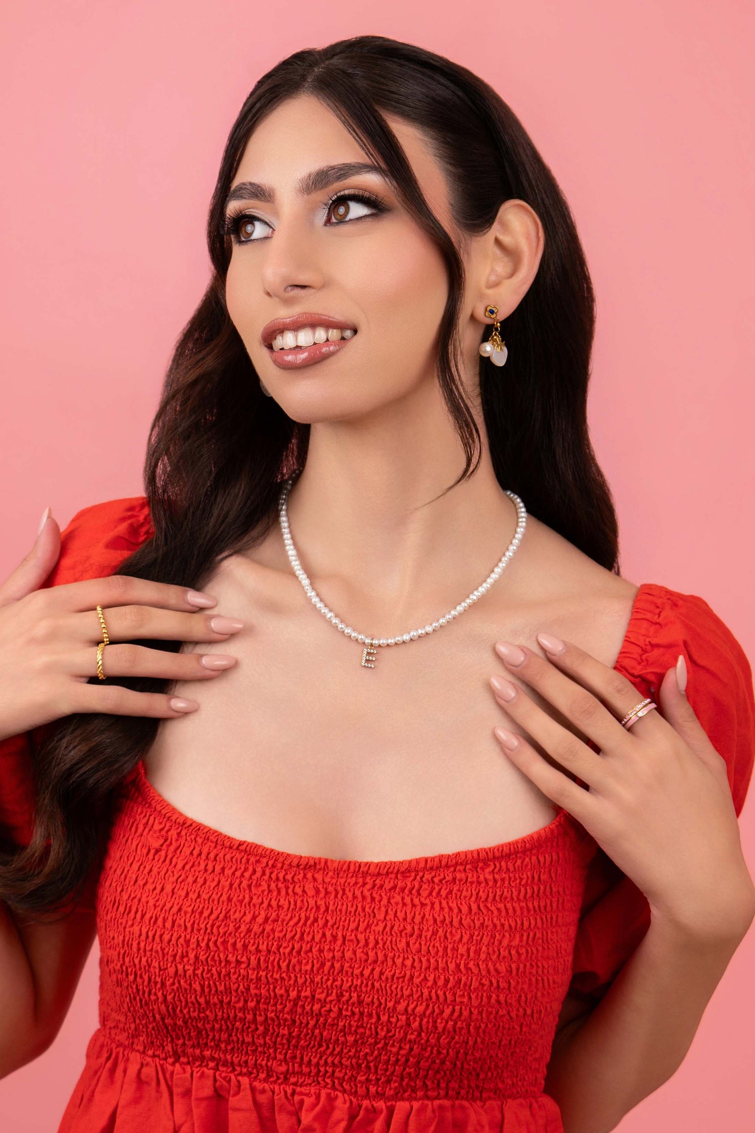 Initial Freshwater Pearl Necklace