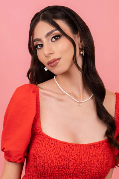 Initial Freshwater Pearl Necklace