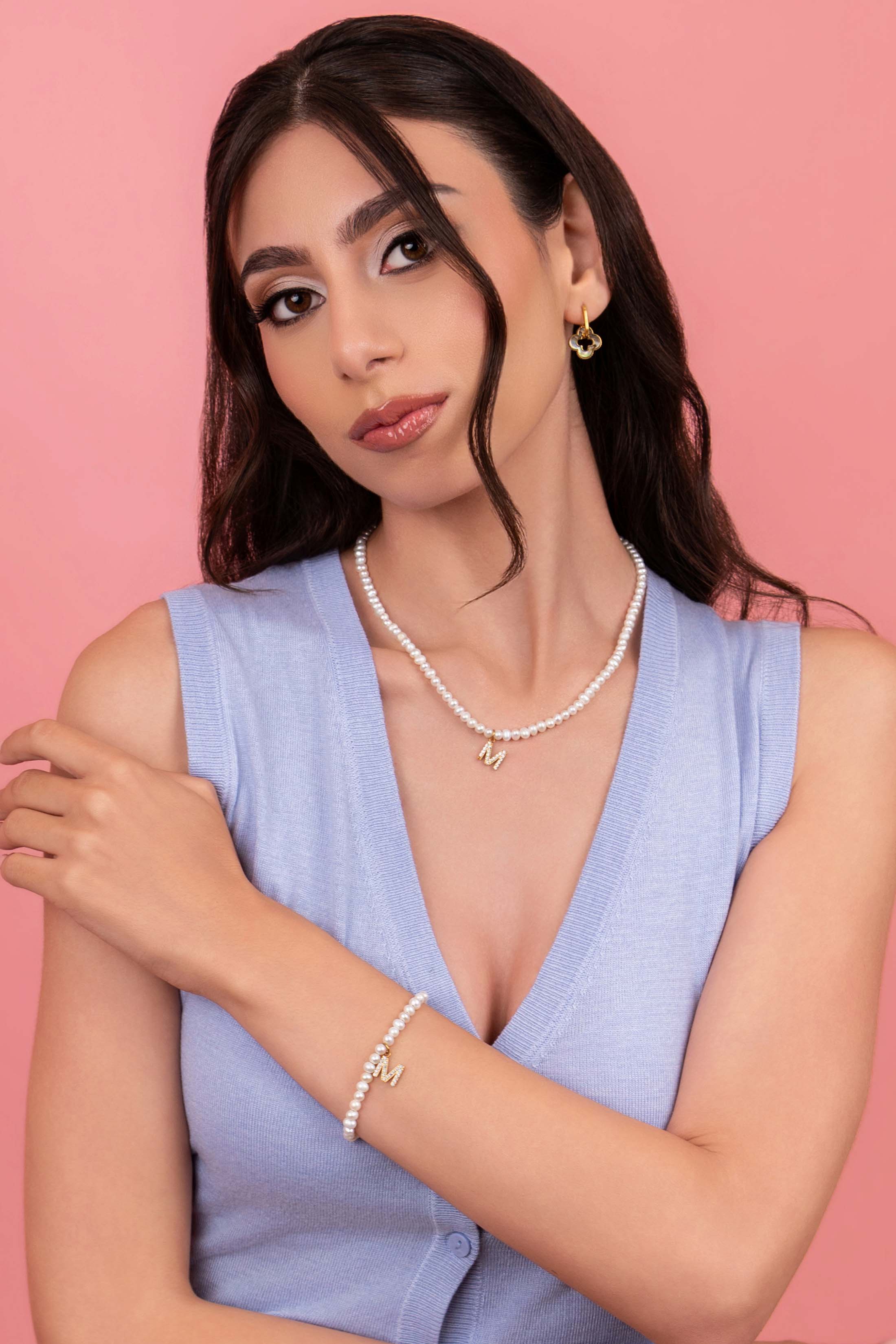 Initial Freshwater Pearl Necklace