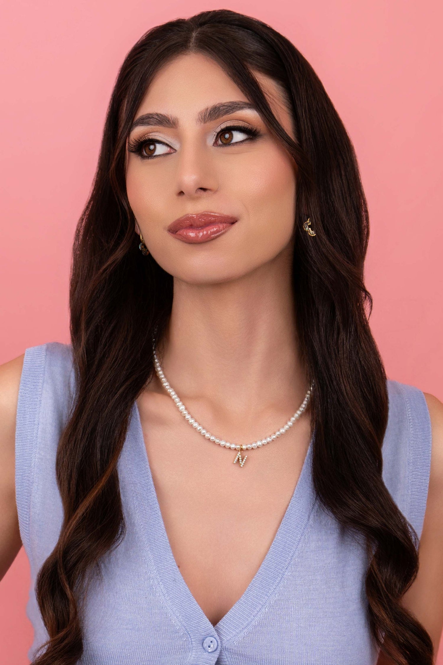 Initial Freshwater Pearl Necklace