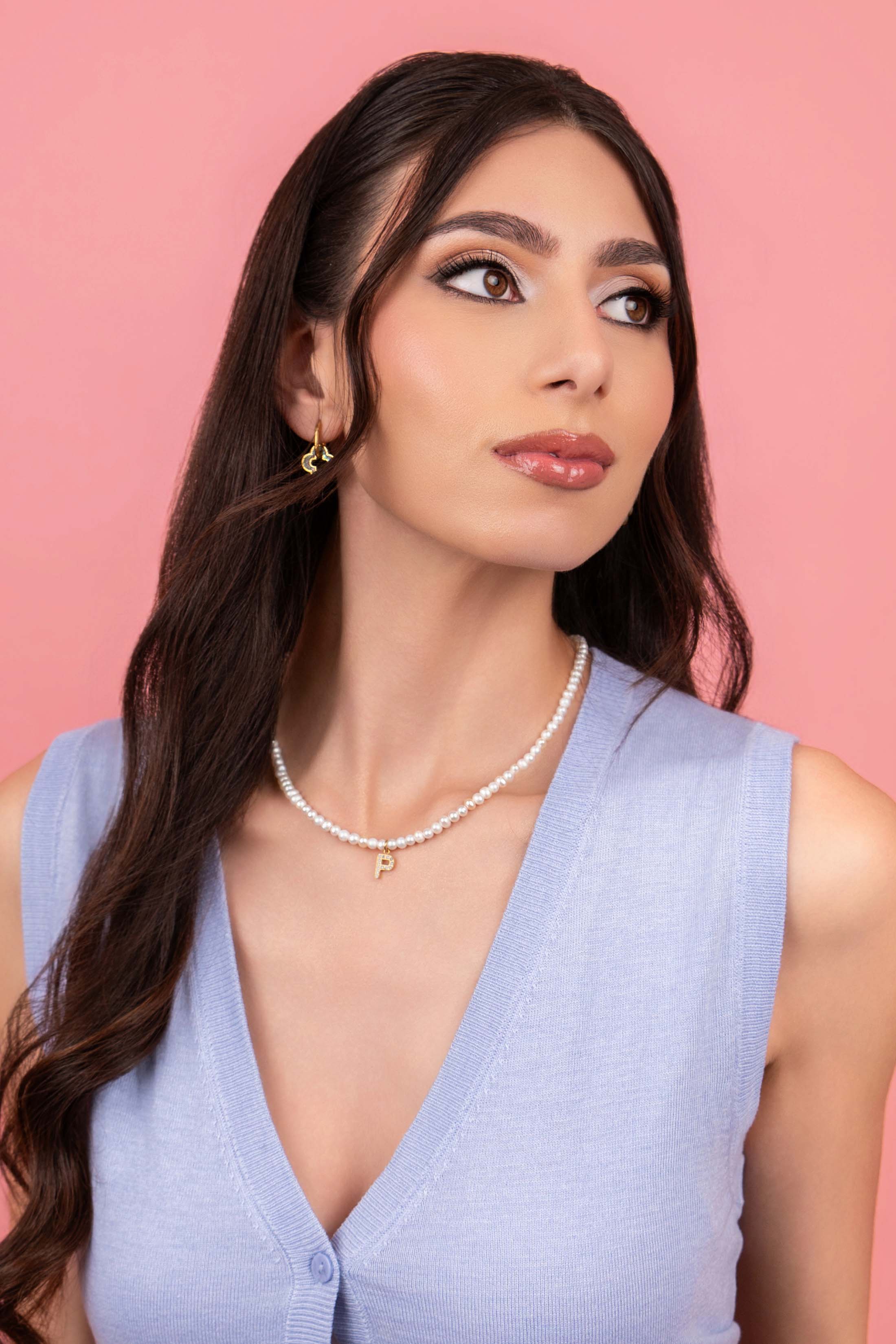 Initial Freshwater Pearl Necklace