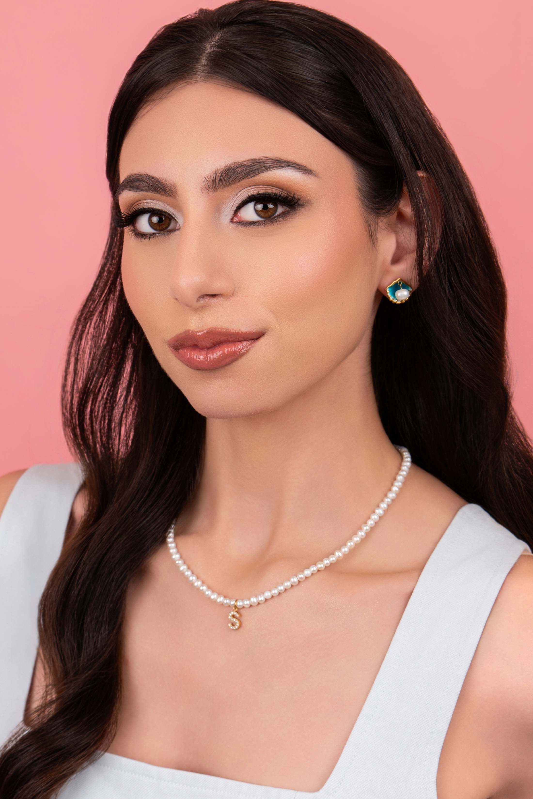 Initial Freshwater Pearl Necklace