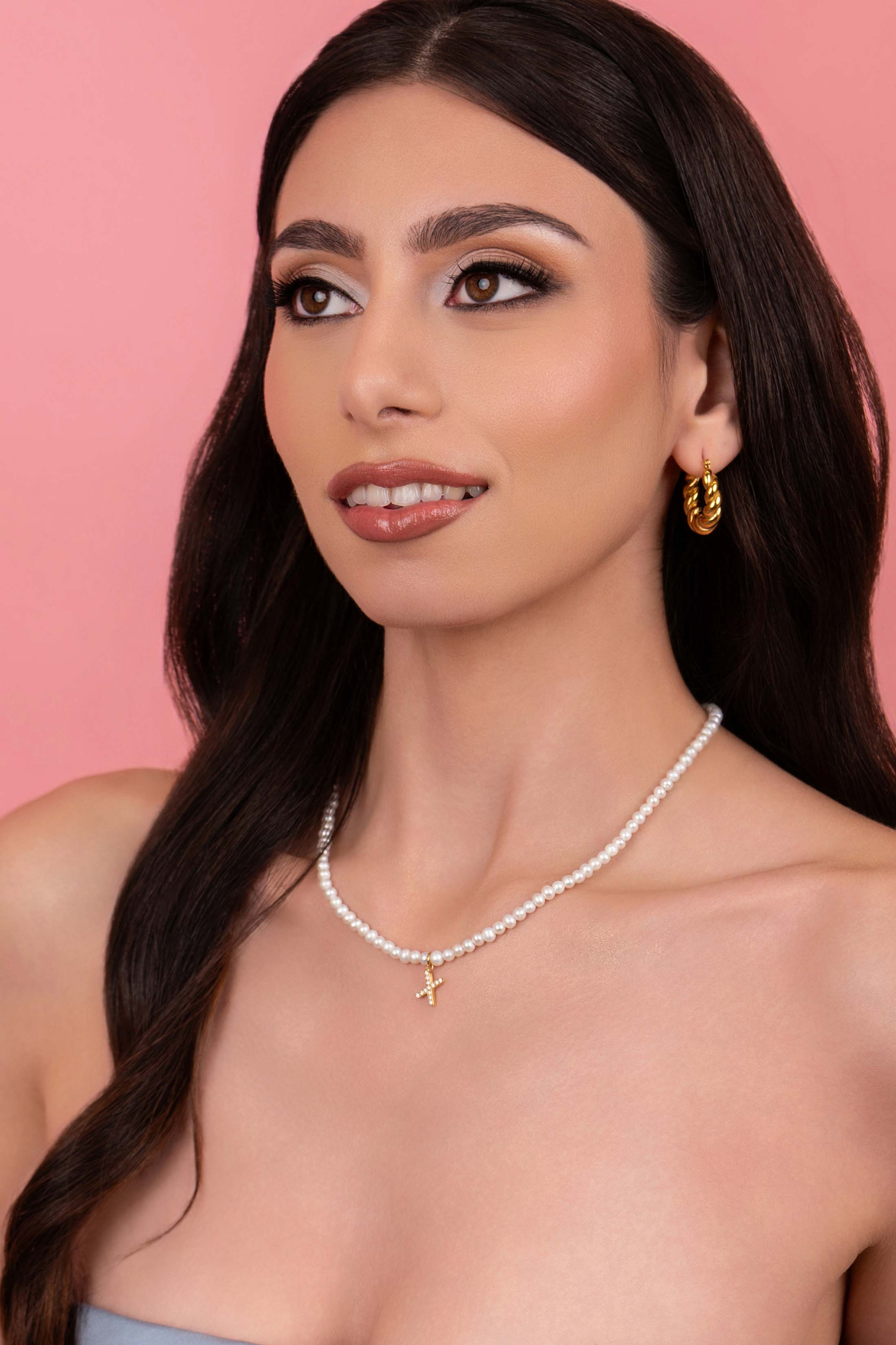 Initial Freshwater Pearl Necklace