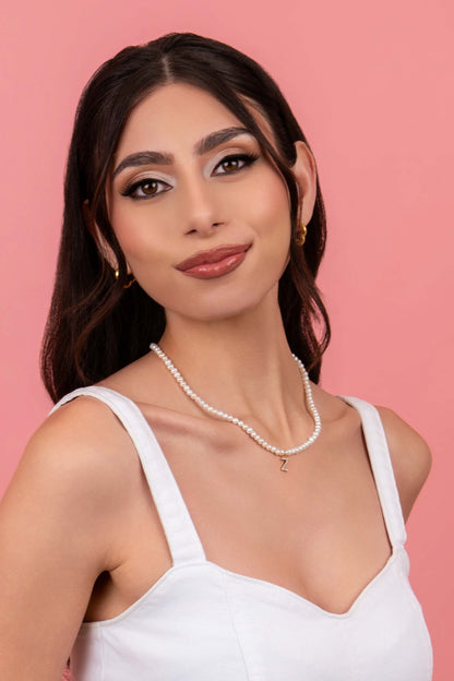 Initial Freshwater Pearl Necklace