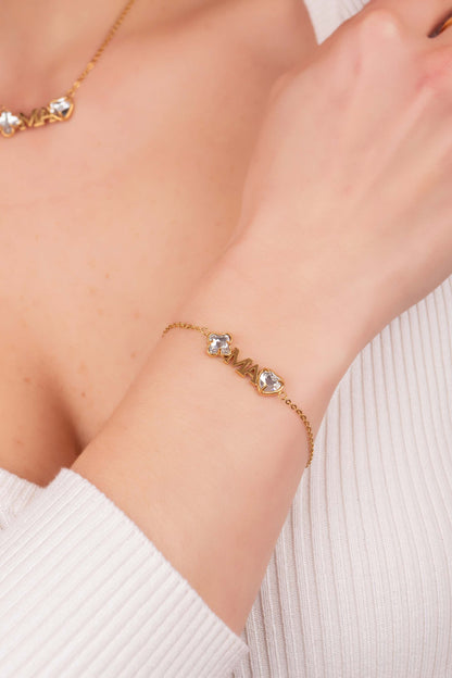 Made for "Ma" Birthstone Bracelet