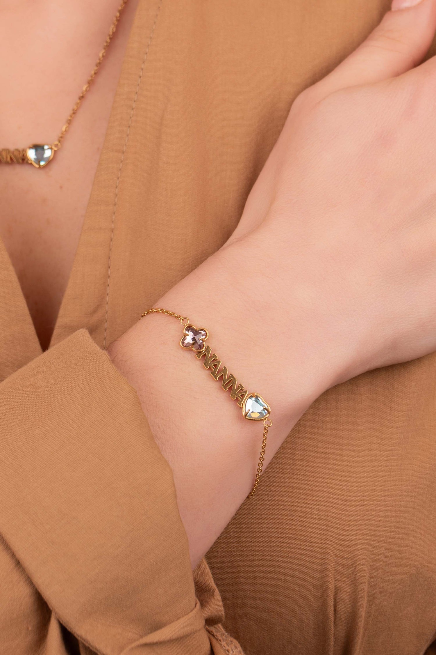 Made for "Nanna" Birthstone Bracelet