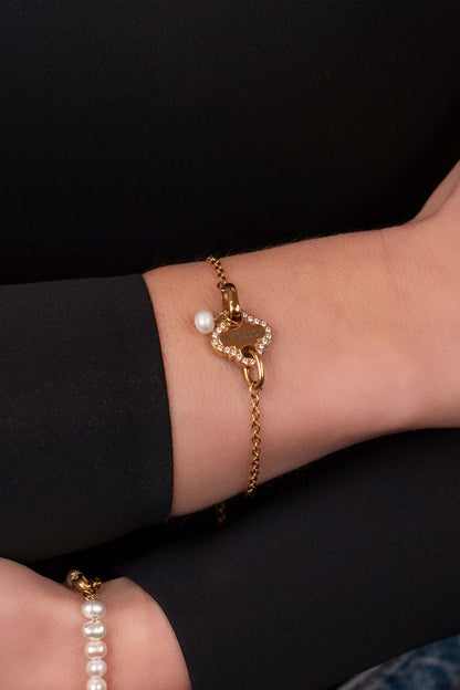 Pearl Linked Bracelet &amp; Ring Gift Set