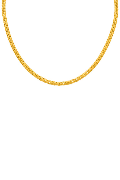 Boys Box Chain Gold Necklace