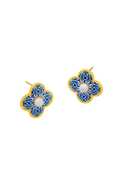 Atlas Blue Stud Earring Set