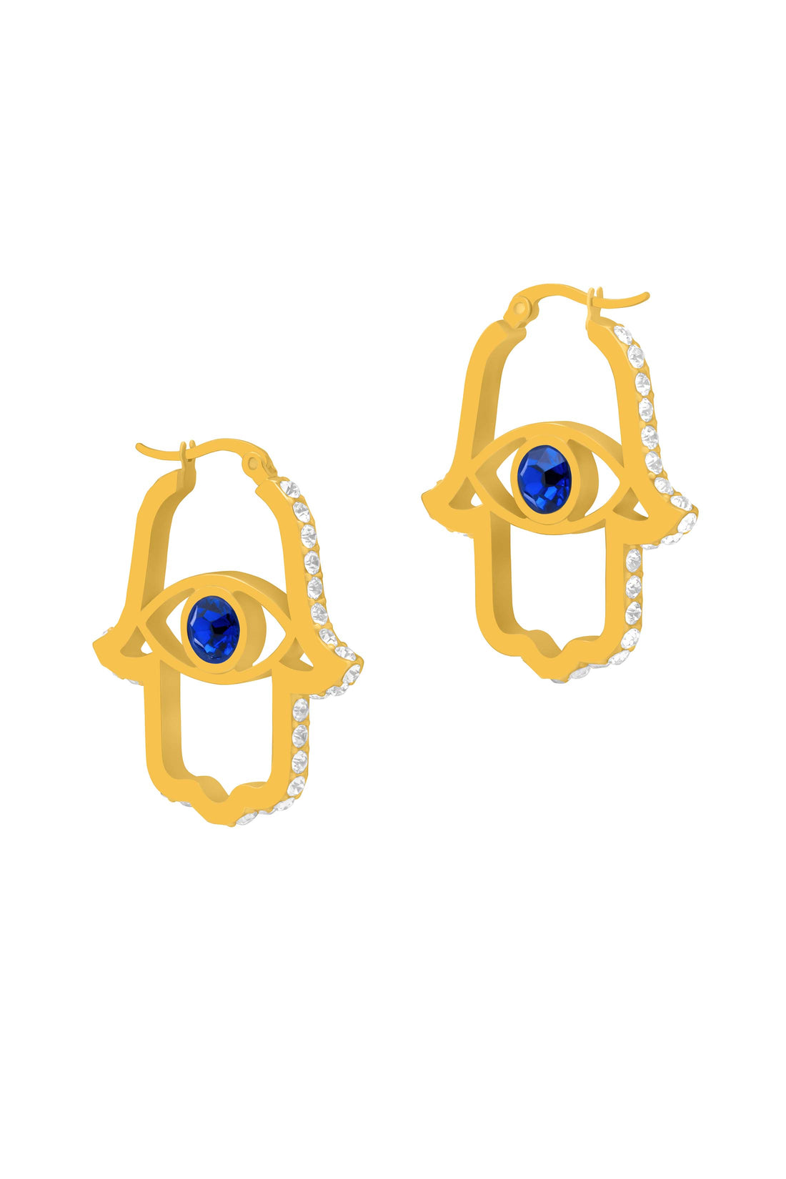 Hamsa Protection Statement Earring Set