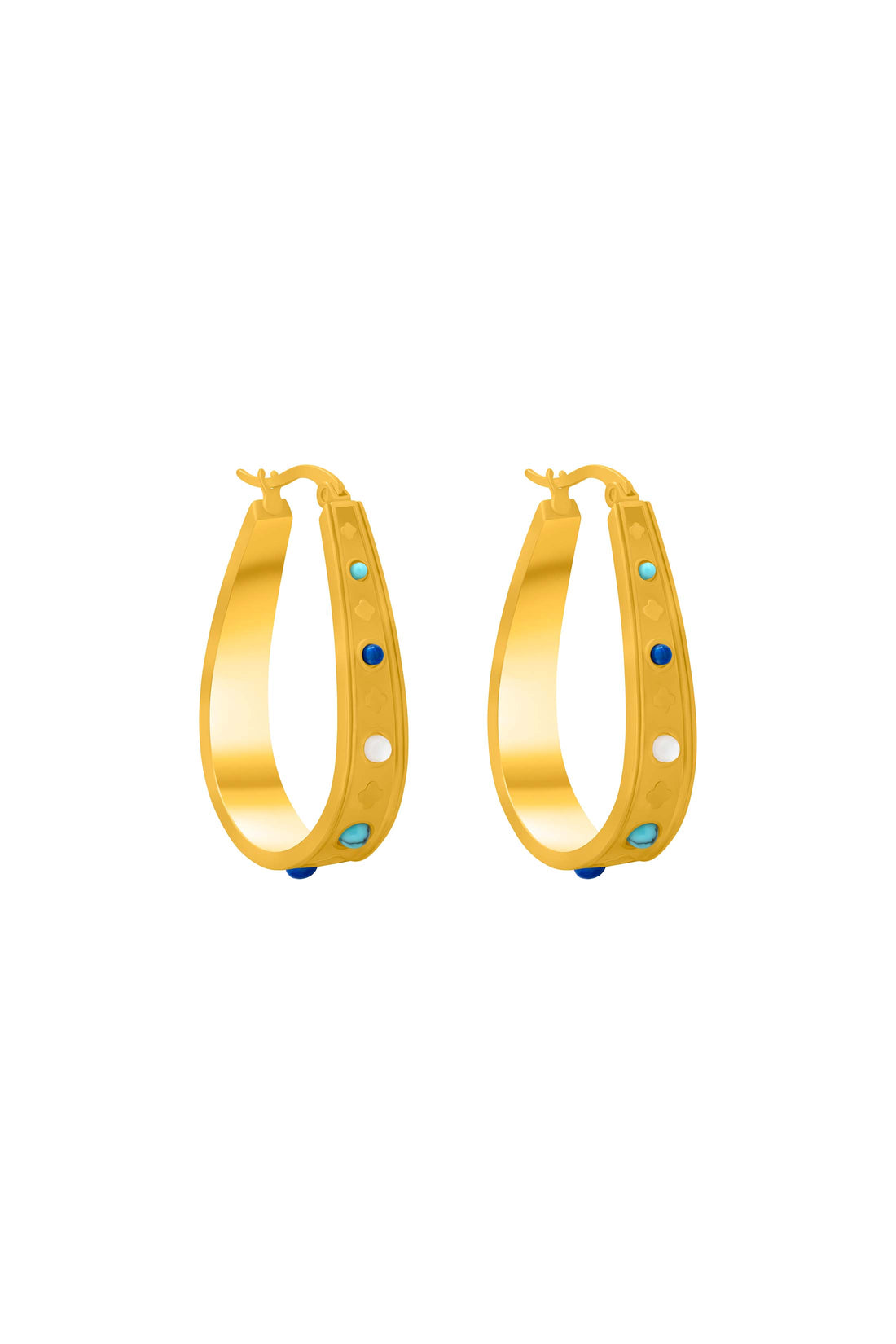 Sultan Gem Hoop Earring Set