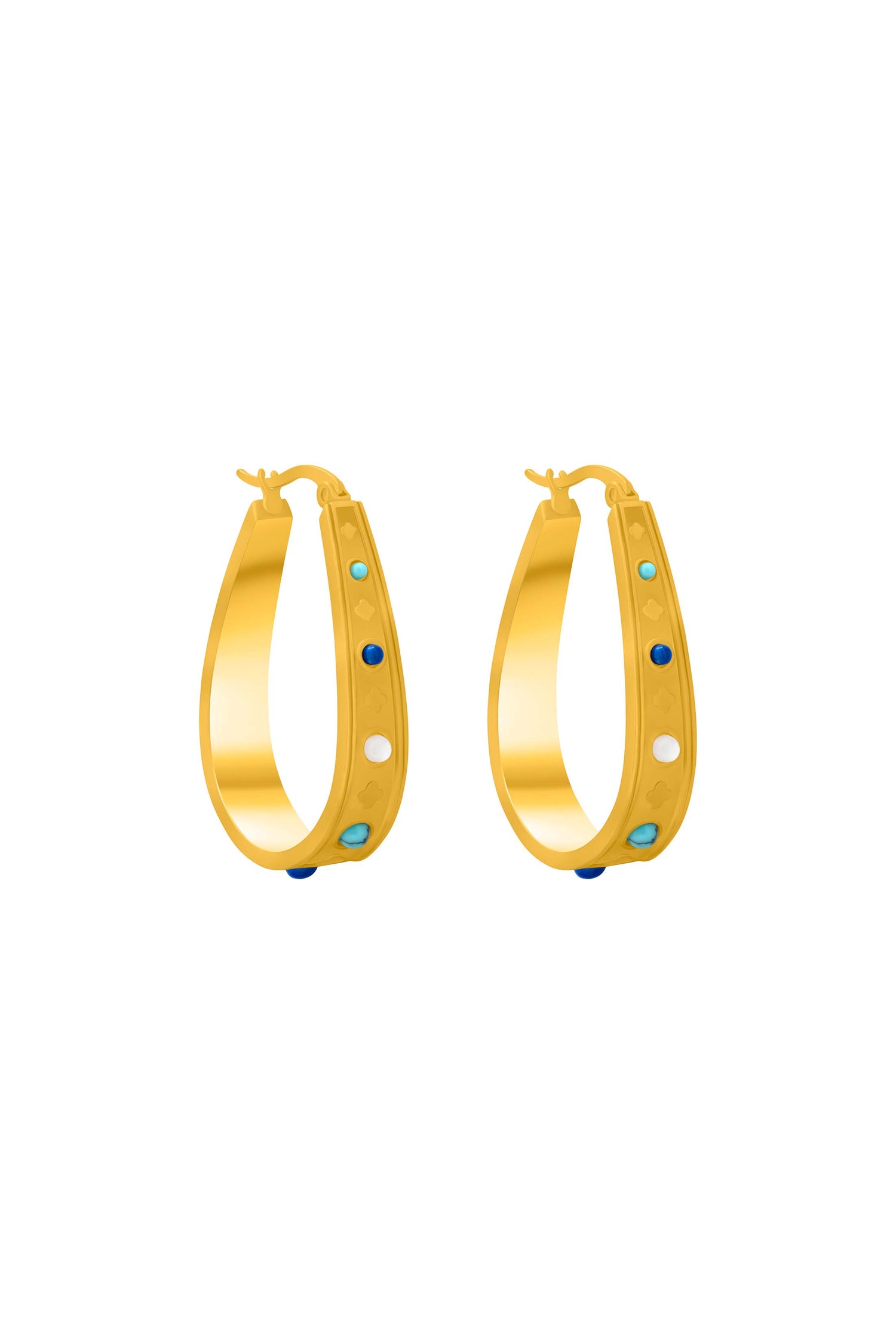 Sultan Gem Hoops, Ring &amp; Bangle Gift Set