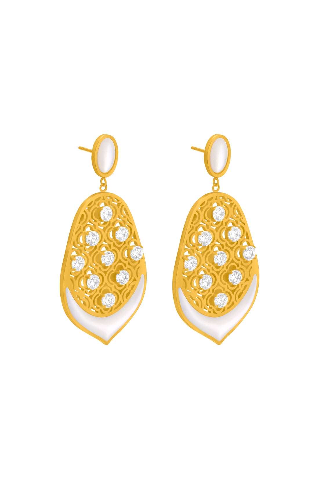 Marrakech Lattice Statement Earring Set