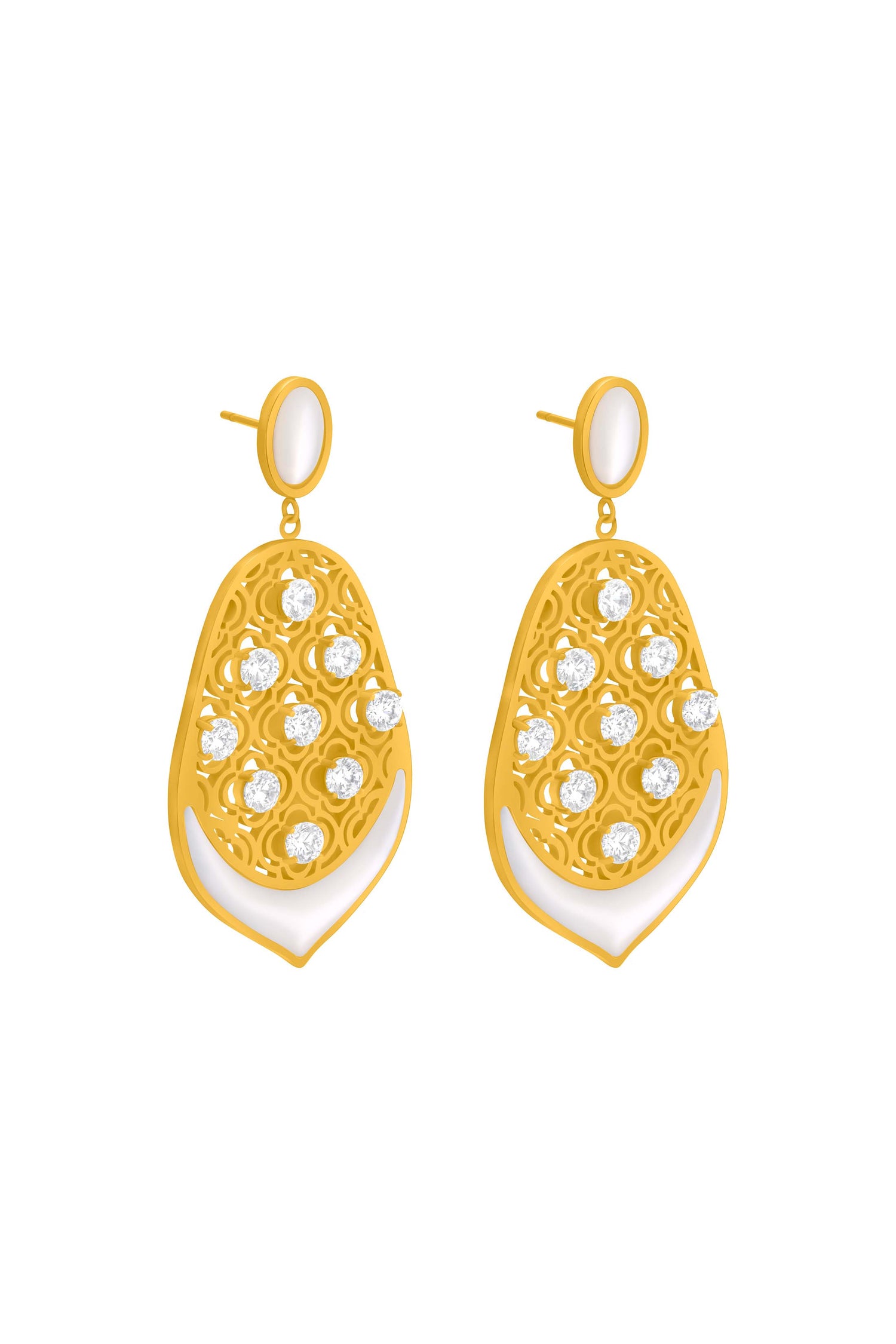 Marrakech Lattice Statement Earring Set