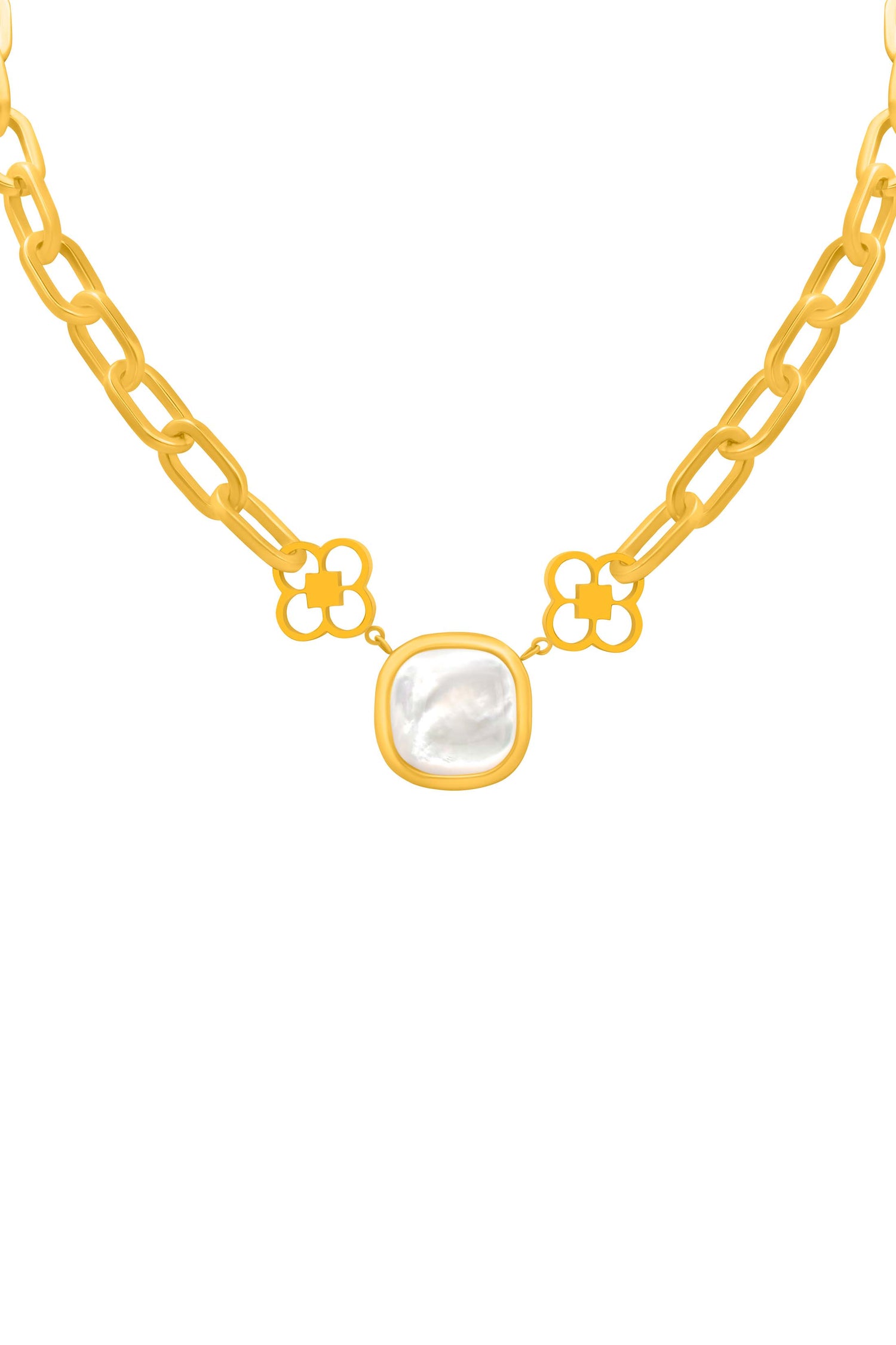 Mother of Pearl Atlas Talisman Choker