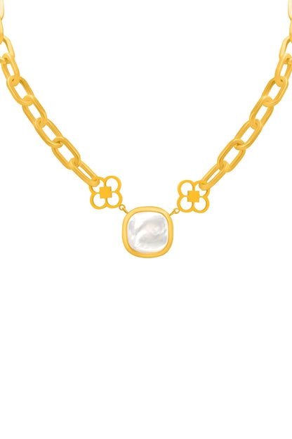 Mother of Pearl Atlas Talisman Choker