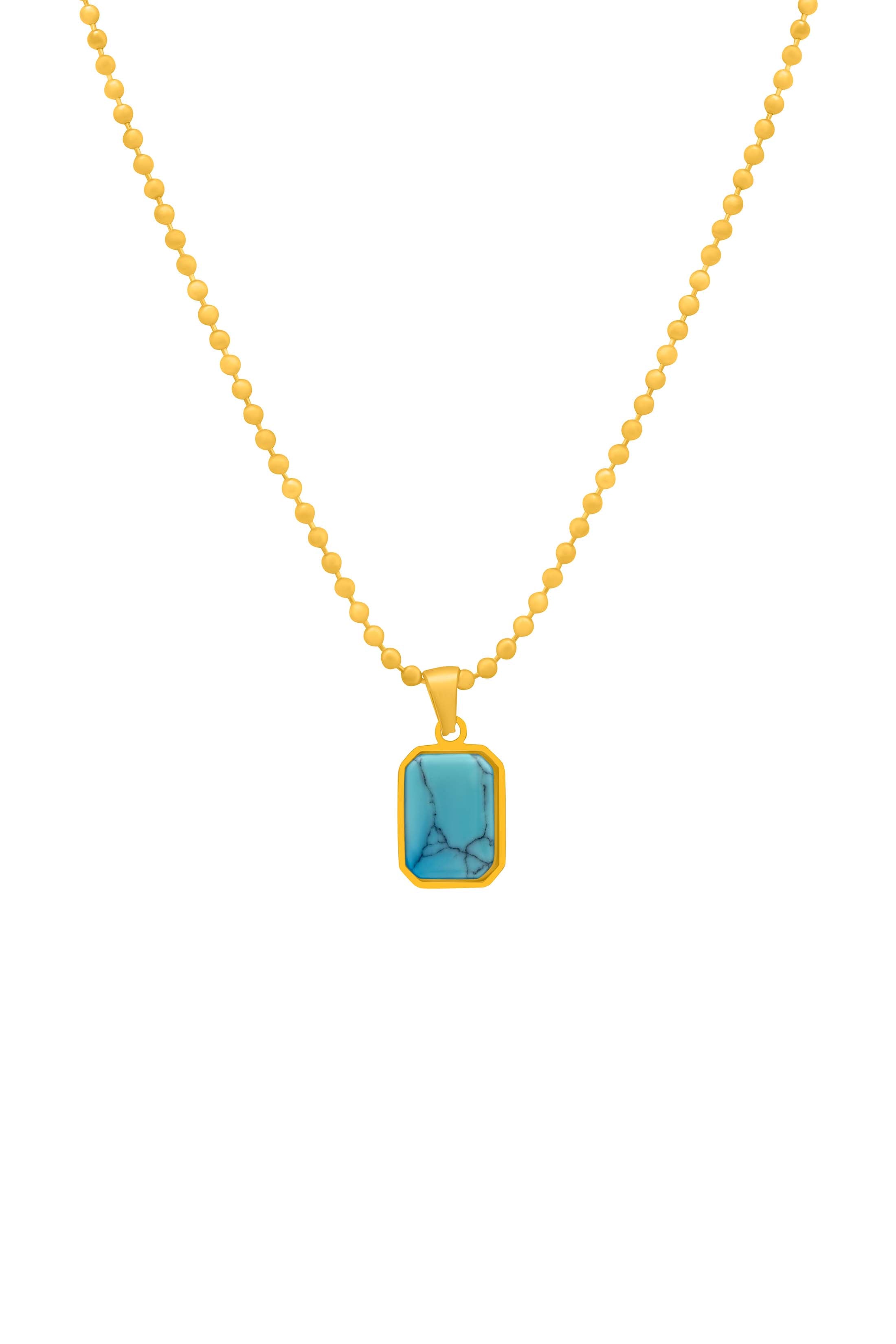 Turquoise Kasbah Stone Necklace