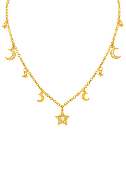 Sahara Moon Charm Necklace
