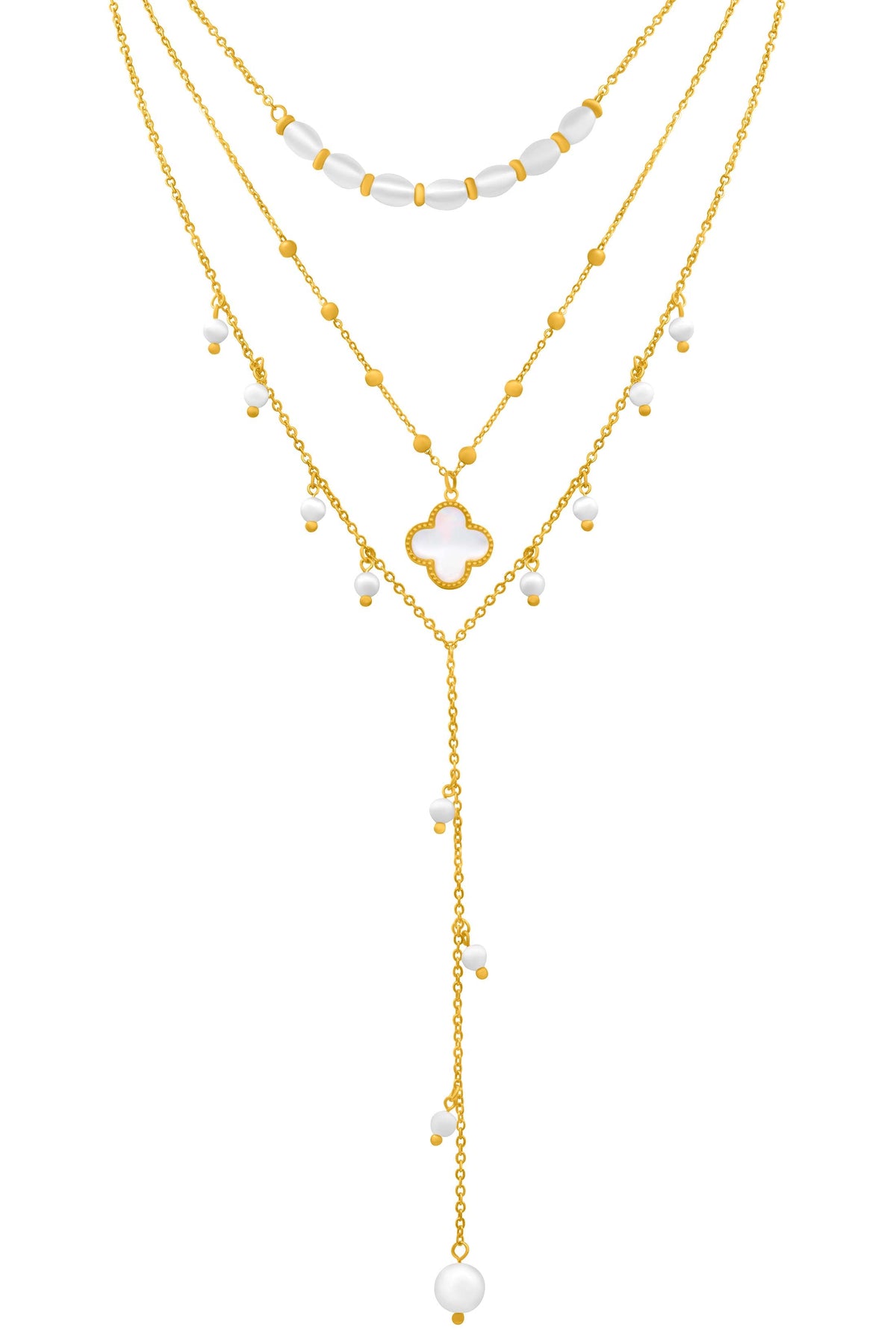 Mother of Pearl Riad Cascade Necklace