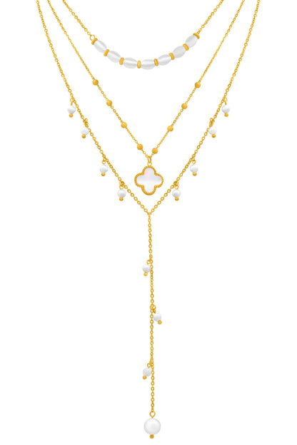 Mother of Pearl Riad Cascade Necklace
