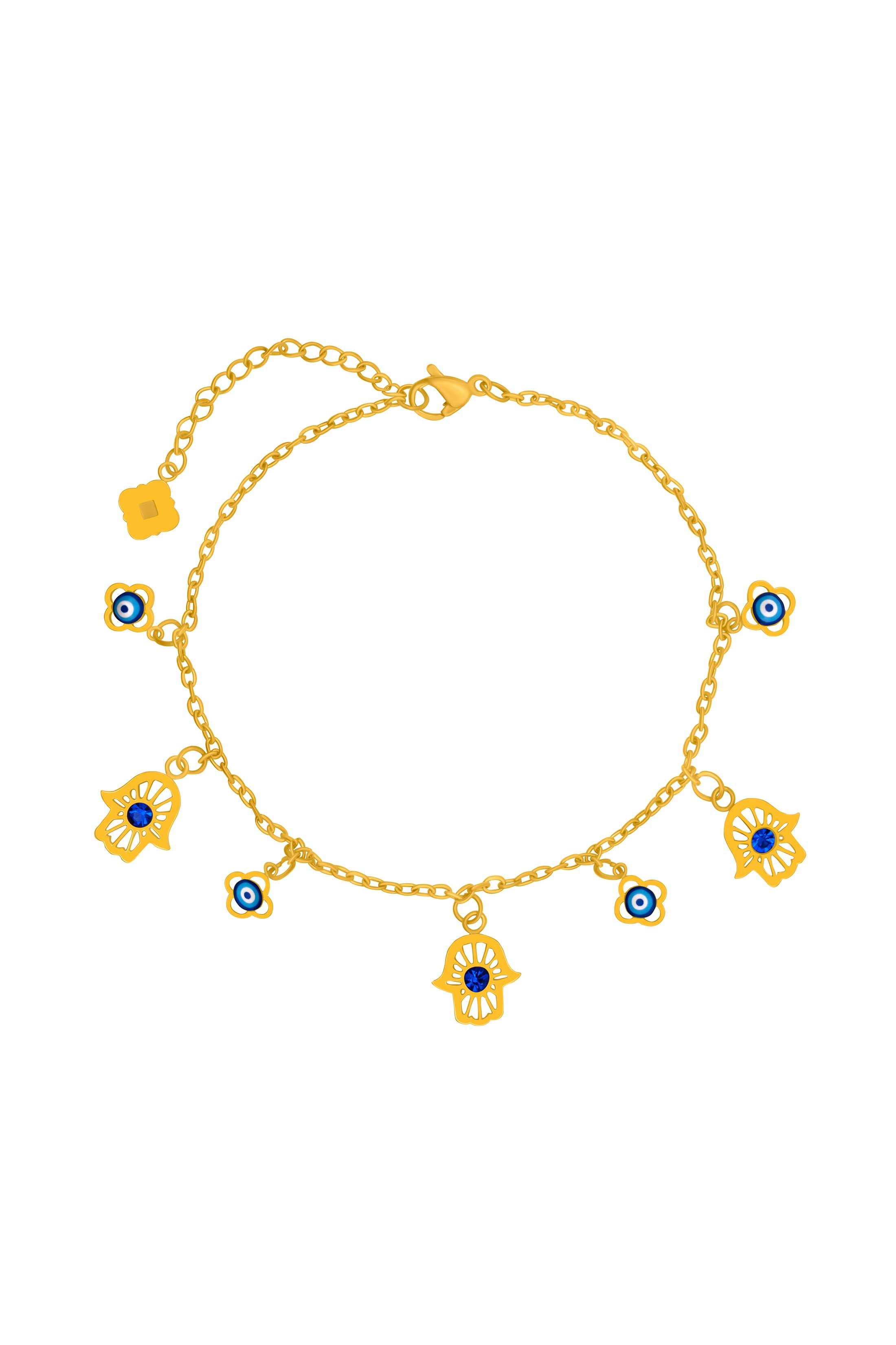 Hamsa Protection Charm Anklet