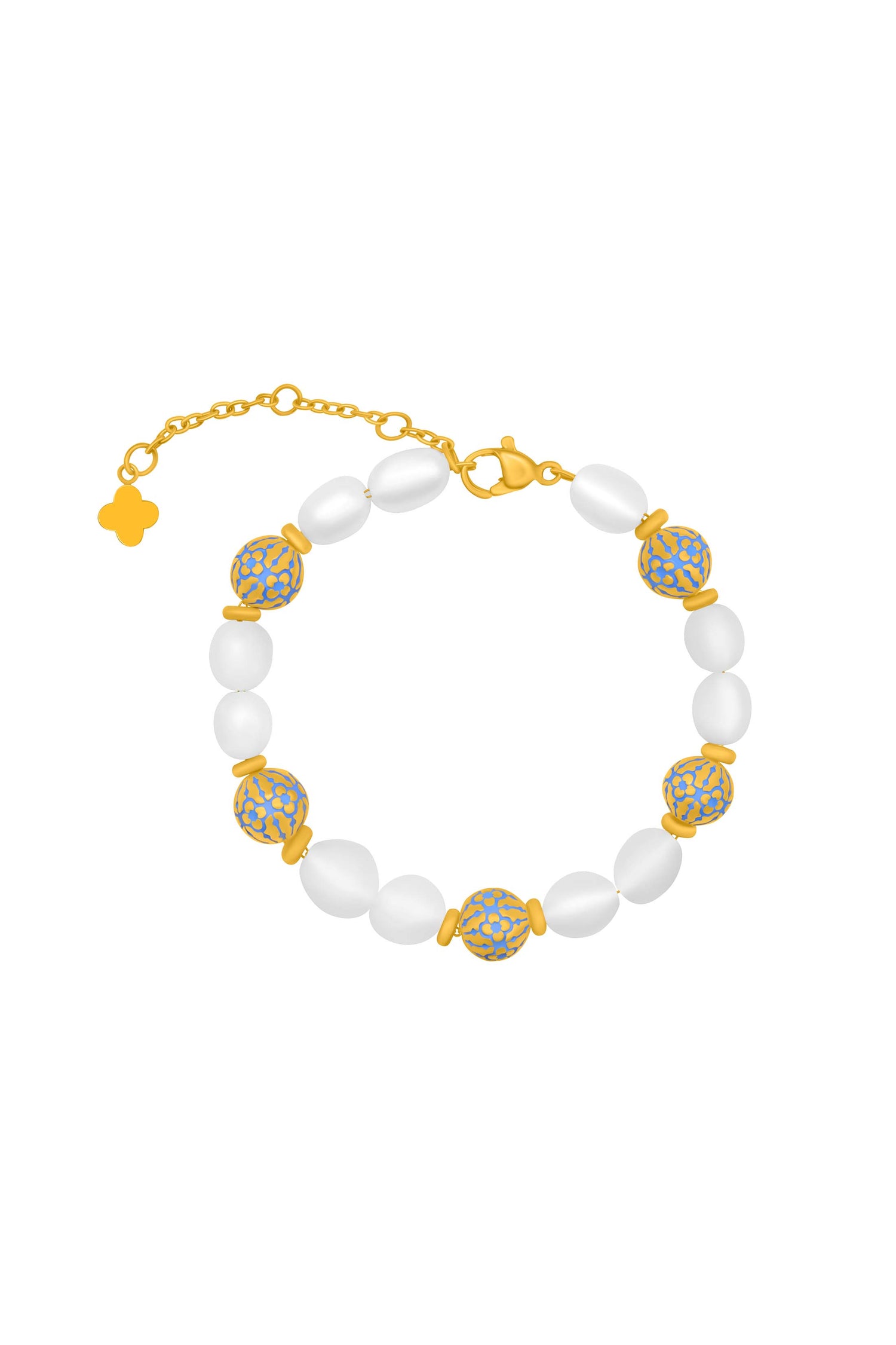 Atlas Blue Pearl Bracelet