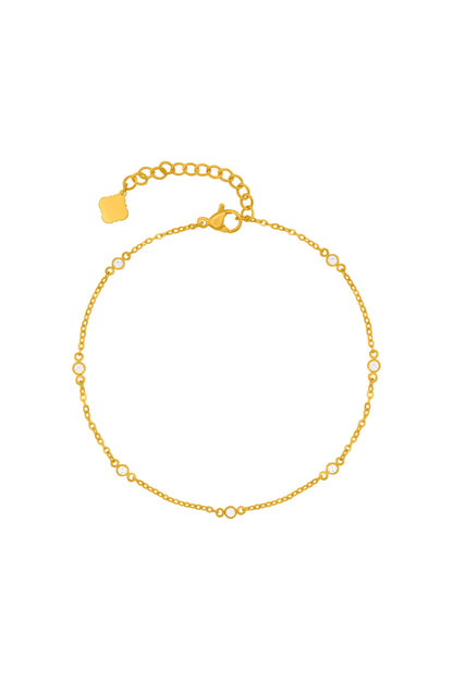 Crystal Ball Anklet