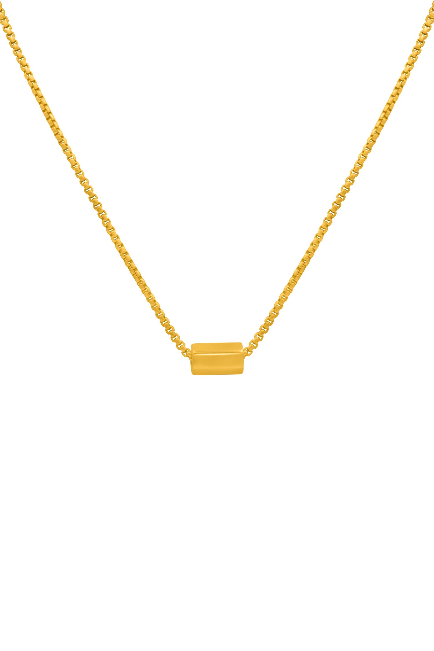 Engravable Bar Script Necklace