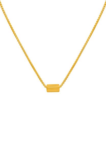 Engravable Bar Script Necklace