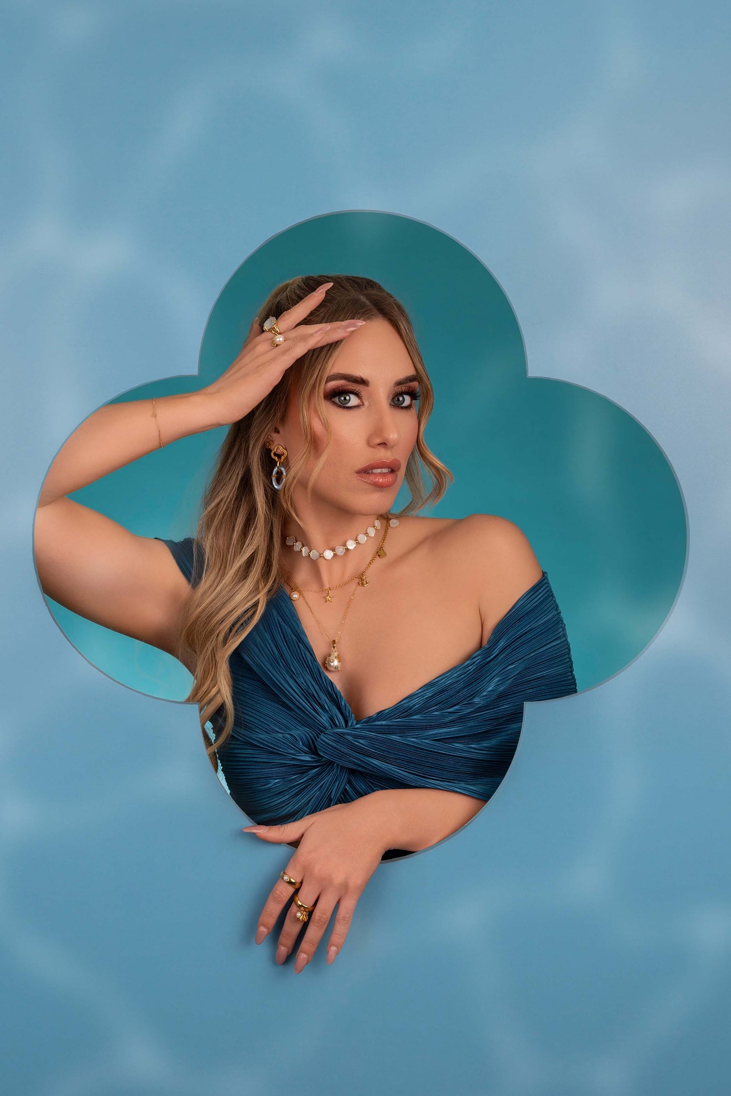 Tropez Glow Statement Earring Set