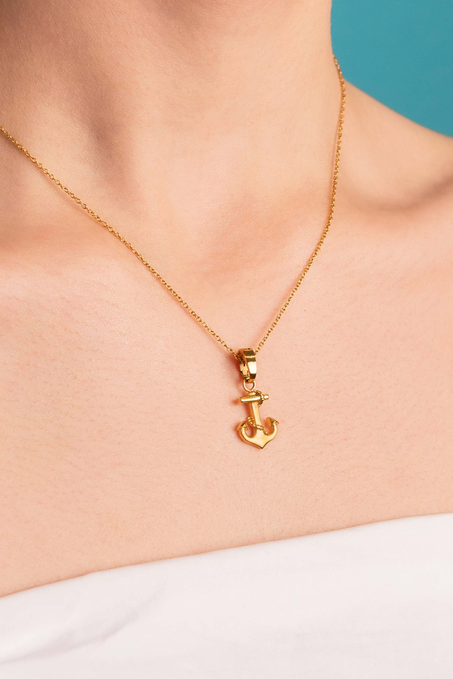 Azure Anchor Pendant
