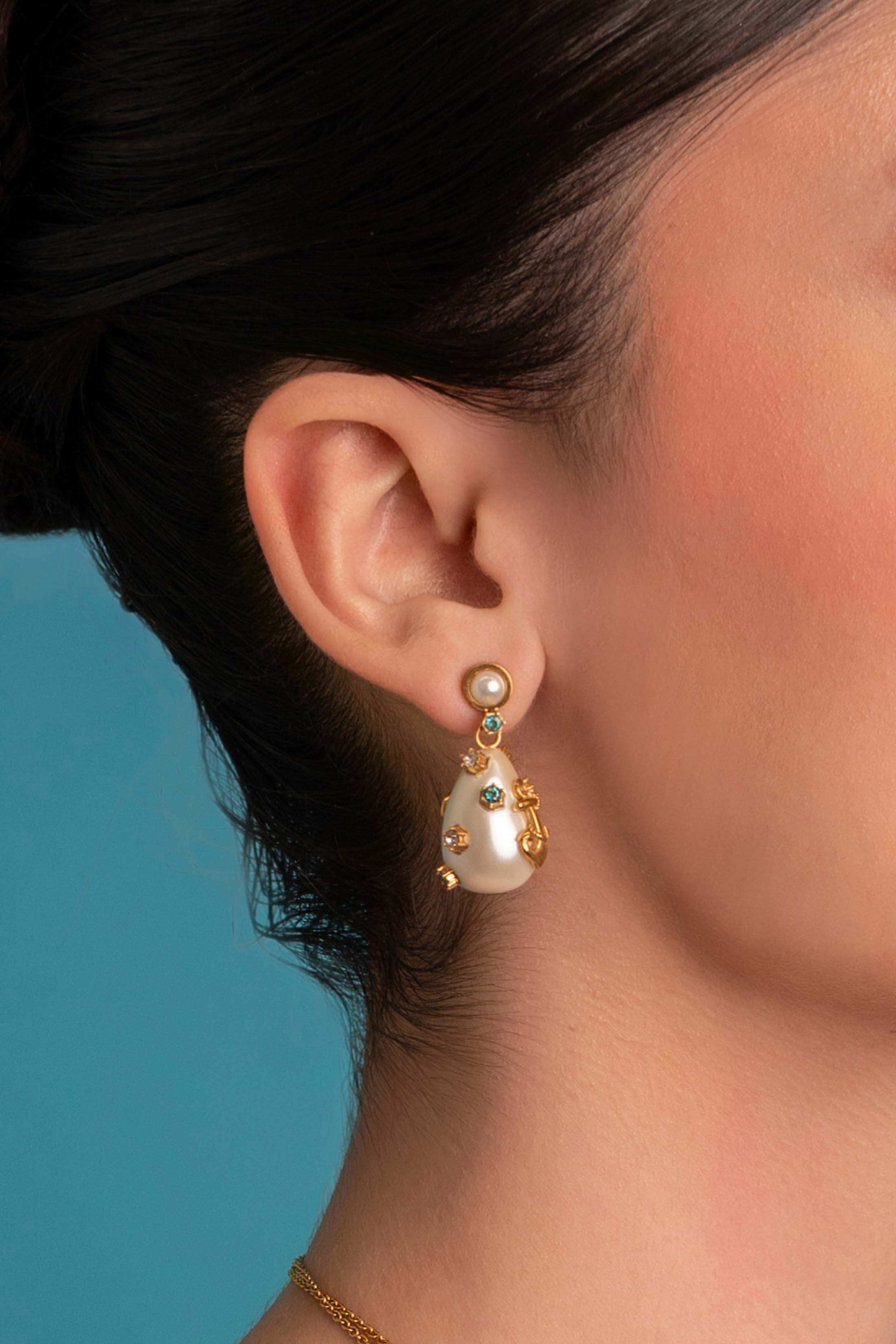 Ocean Treasure Statement Earring Set