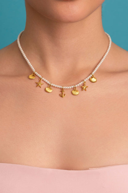Saltwater Stories Necklace &amp; Sea Star Drop Earrings Gift Set