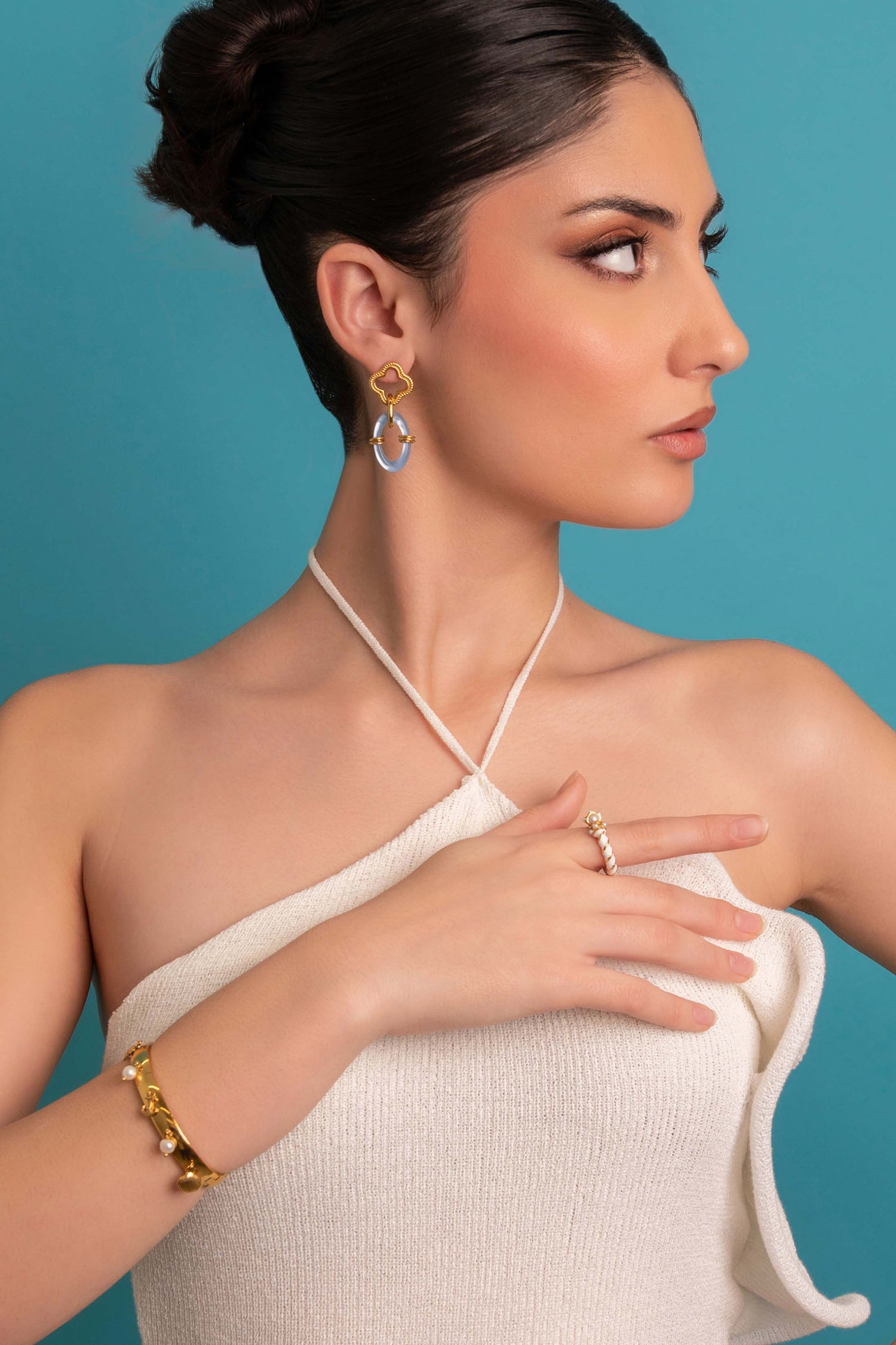 Tropez Glow Statement Earring Set