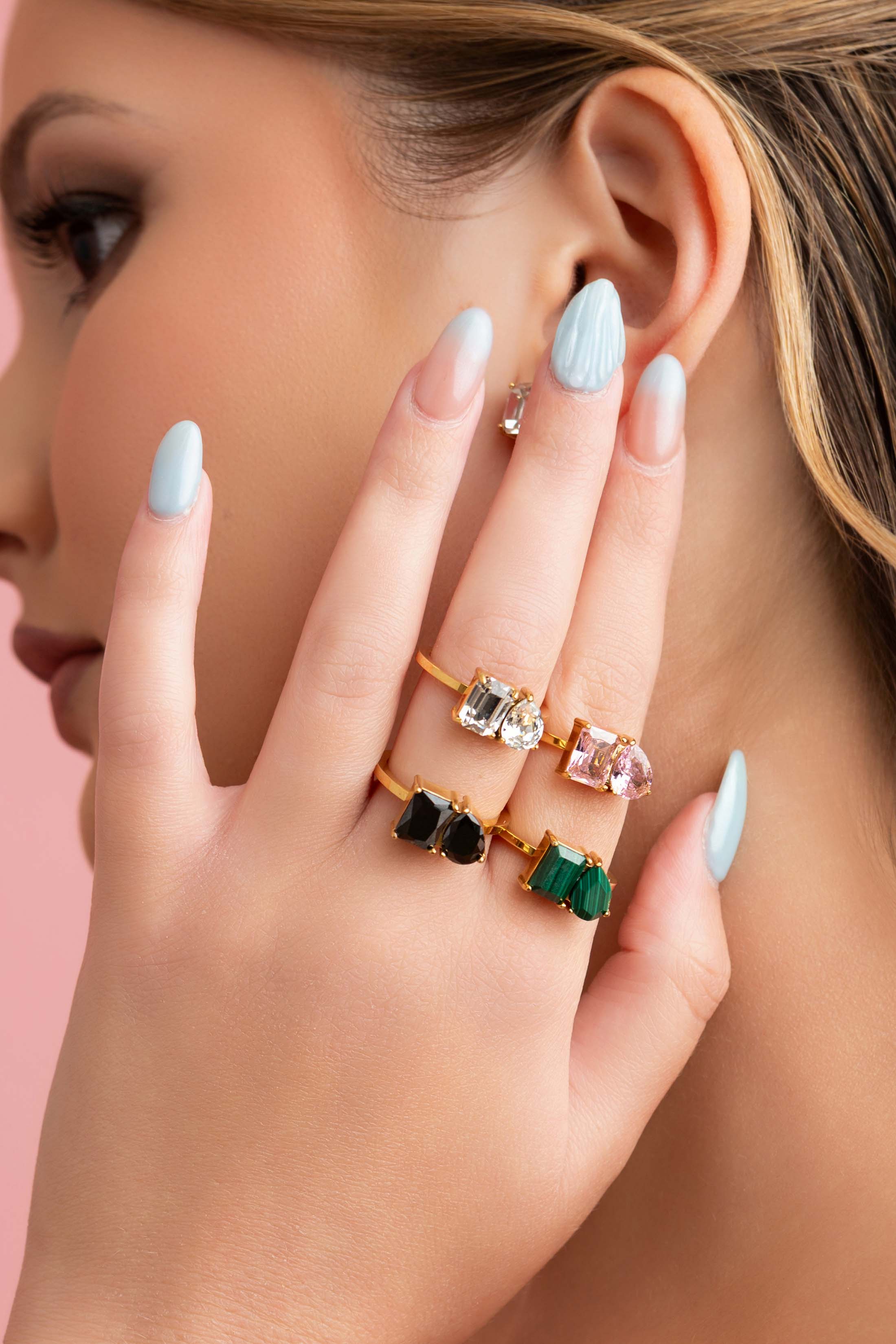 Blush Harmony Duo Ring