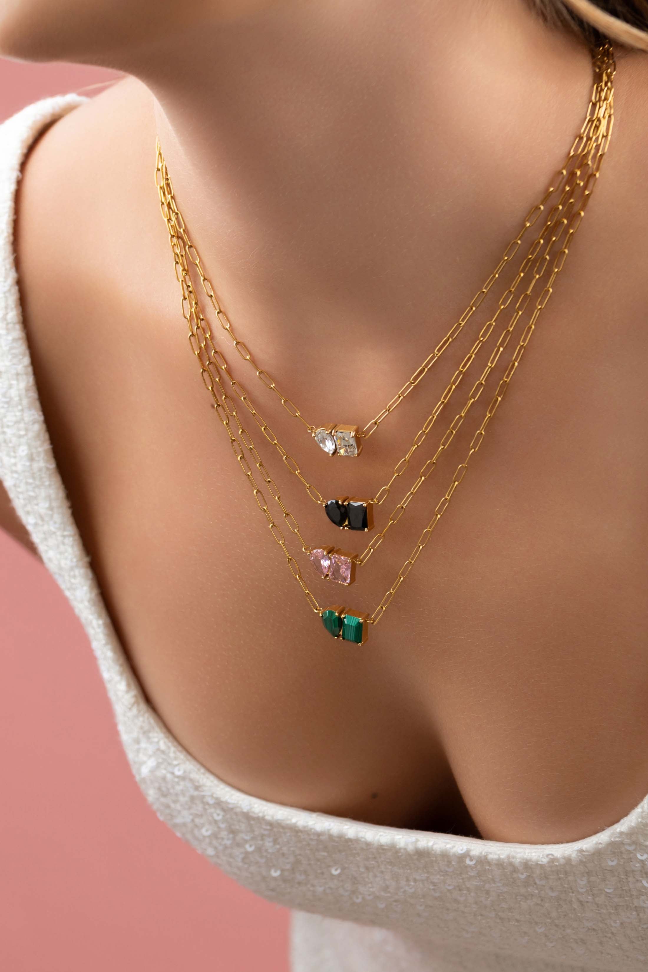 Noir Harmony Duo Necklace