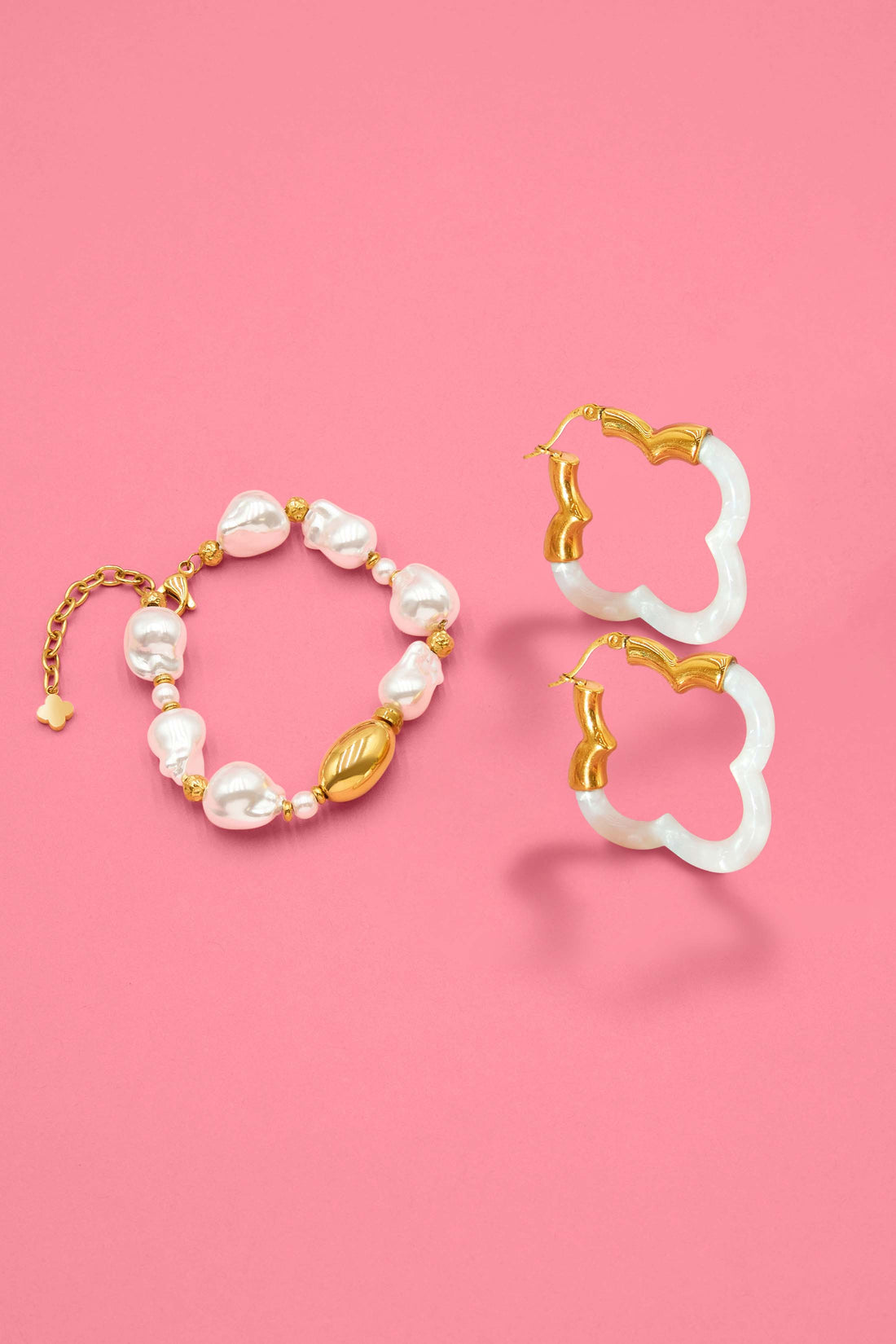 Tortessa Pearl Maréa Hoops &amp; Bracelet Gift Set