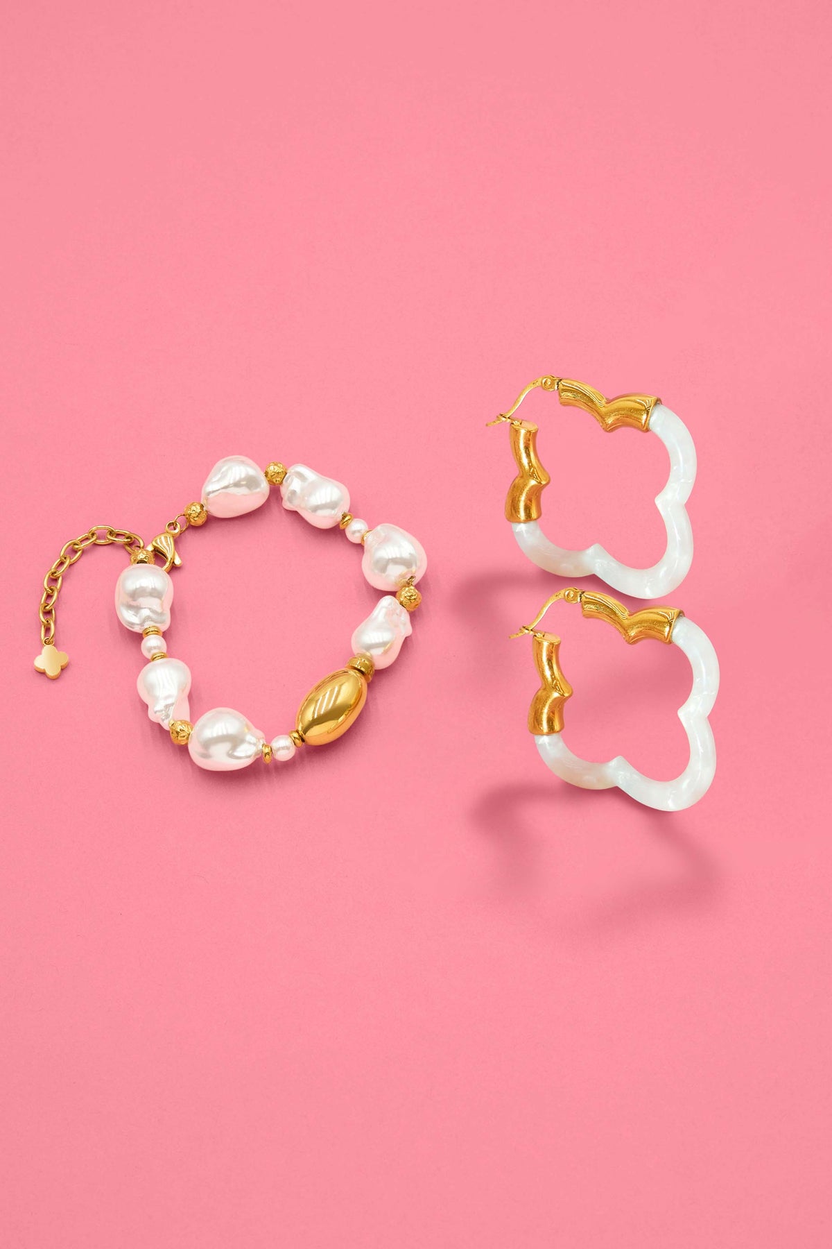 Tortessa Pearl Maréa Hoops &amp; Bracelet Gift Set