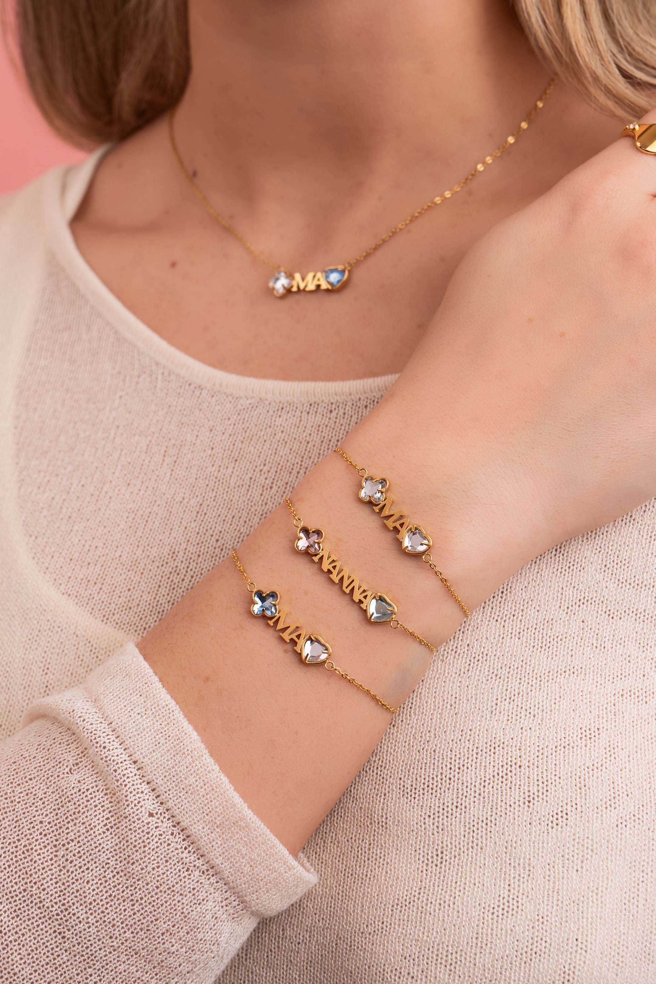 Made for "Ma" Birthstone Bracelet