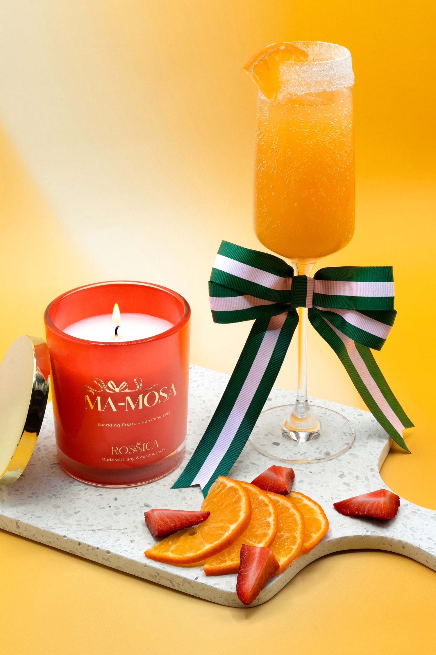 Pearl Linked Engravable Bracelet, Ring &amp; Rossica Candle Gift Set