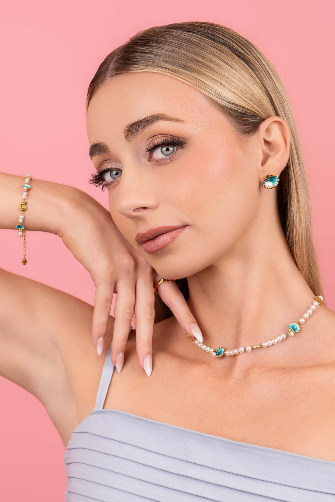 Kemmuna Perla Stud Earring Set