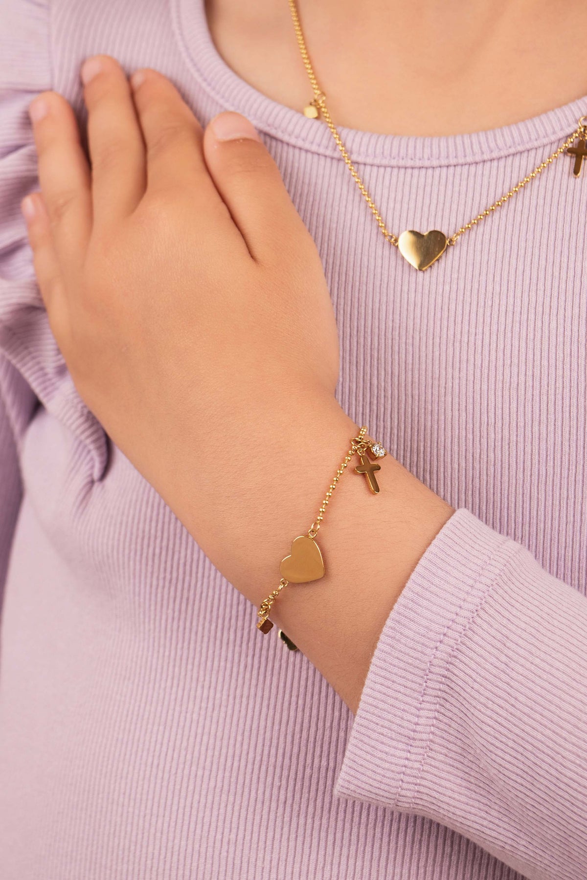 Love &amp; Light Engravable Necklace &amp; Bracelet Gift Set