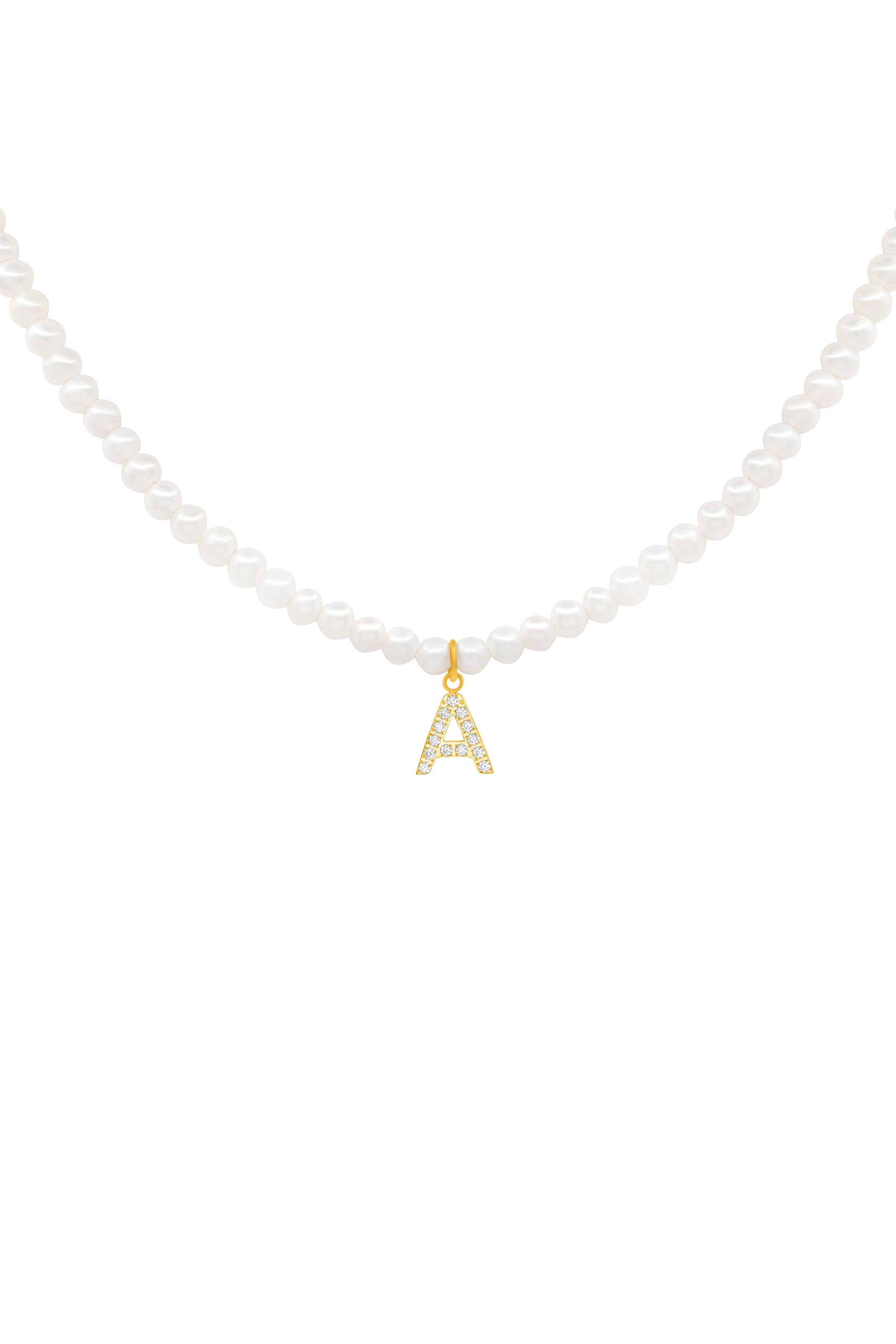 Initial Freshwater Pearl Necklace