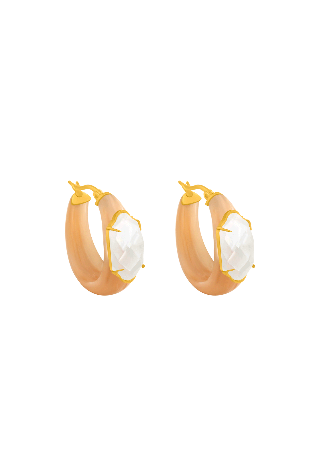 Stone Station Camilla Hoop Earring Set