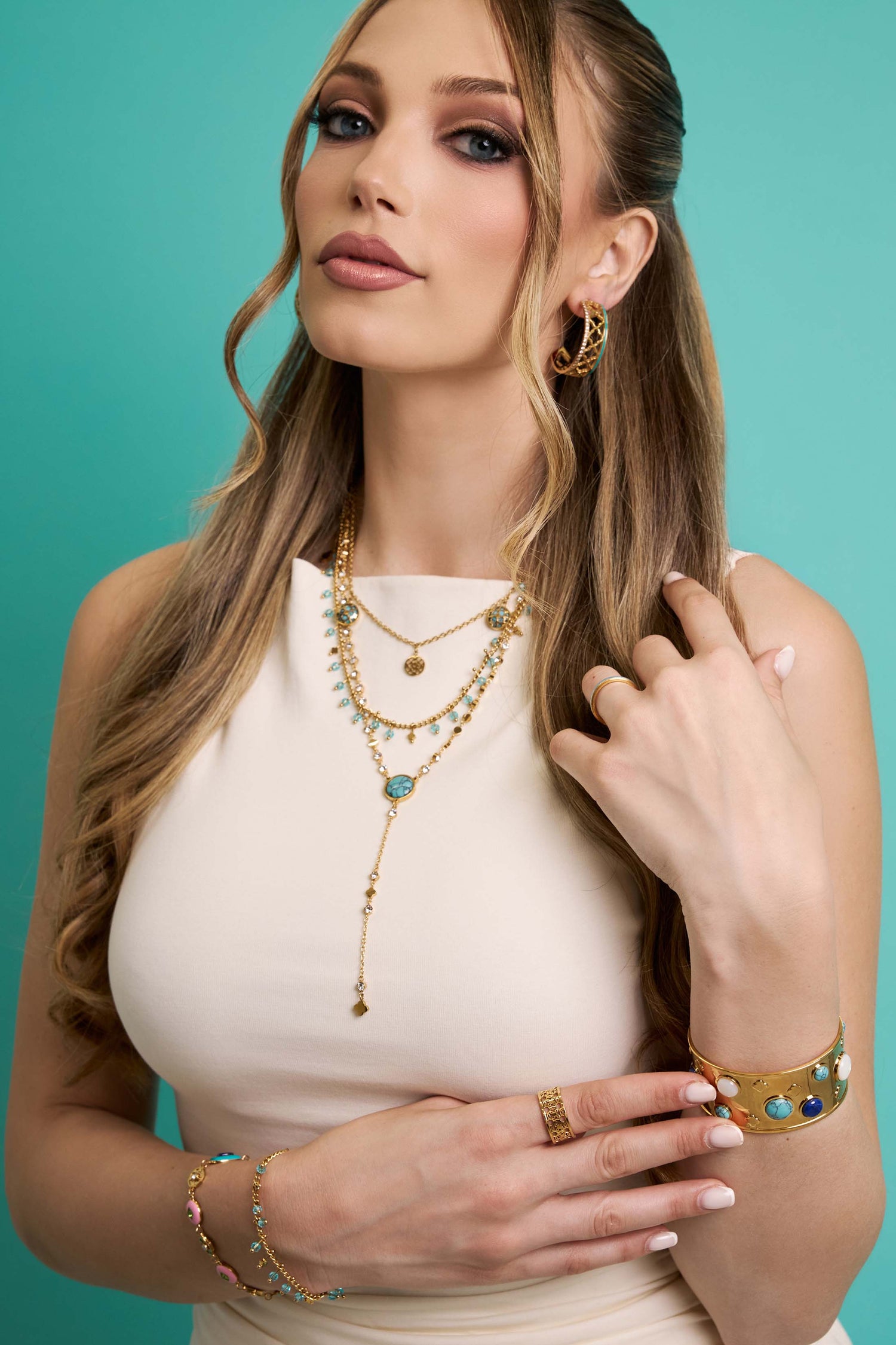 Turquoise Medina Lantern Necklace